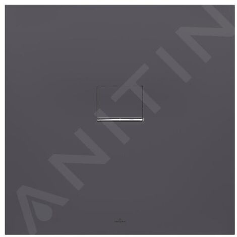 Receveur antidérapant 90 x 90 VILLEROY ET BOCH Squaro Infinity quaryl carré gris anthracite (1/5)
