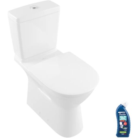 Villeroy & Boch – WC à poser PMR sans bride – Cuvette DirectFlush – Réservoir ECO FLUSH 3/6L – Abattant Duroplast QuickRelease – Dimensions 360x710mm
