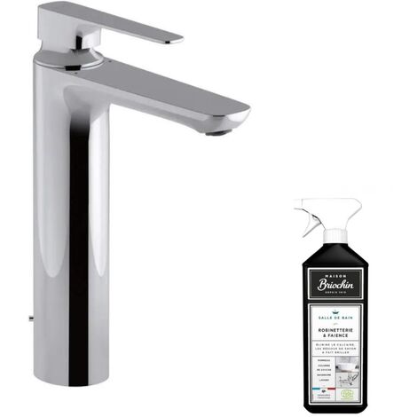 Mitigeur lavabo haut JACOB DELAFON Aleo+ avec bonde de vidage + nettoyant Briochin (1/3)