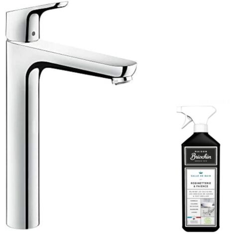 Hansgrohe – Mitigeur de lavabo avec tirette et vidage chrome – ComfortZone 230 – AirPower – EcoSmart – QuickClean – Cartouche céramique (1/4)