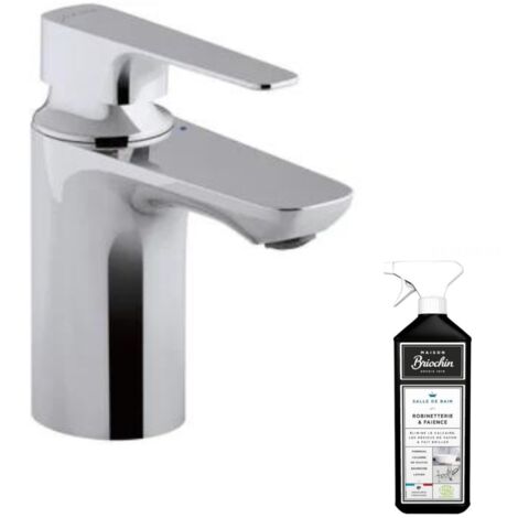 Mitigeur lavabo JACOB DELAFON Aleo+ avec tirette + nettoyant Briochin