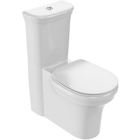 Pack WC au sol sans bride JACOB DELAFON Cléo 1889 + réservoir + abattant