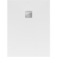 Villeroy & Boch – Receveur de douche à poser 160 x 90 cm – Acrylique RockLite blanc – Adhérence A – Grille inox incluse – Découpable pour installation facile