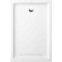 VILLEROY ET BOCH Receveur antidérapant O Novo Plus blanc ceramique rectangle, 100 x 80