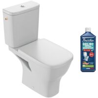 WC à poser sans bride Jacob Delafon Struktura + abattant + nettoyant