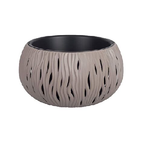Nike DSK -Vase mit tridimensionaler Prosperplast -Dekoration - Tan37xH22 cm
