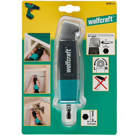 Winkelschraubendreheradapter für Utensilien und FORA -Ecke 90 ° Wolfcraft Art. 4688000 (1/5)