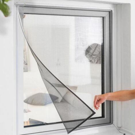 100x100 cm quadratisches Moskitonetz mit Magnetstruktur für Stoppinsektenfenster (1/5)