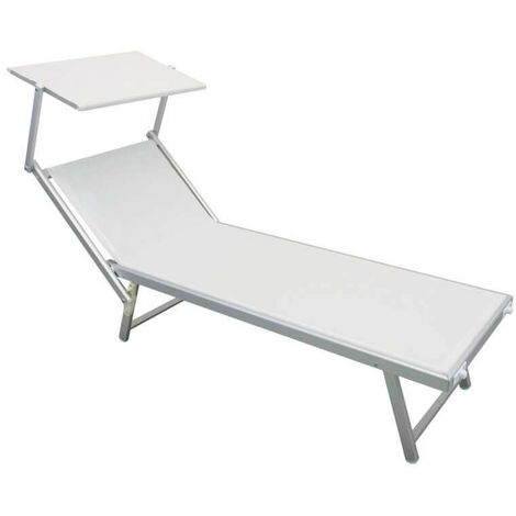 Aluminiumgarten Sonnen- und Textilene mit Ibiza -Dach - White
