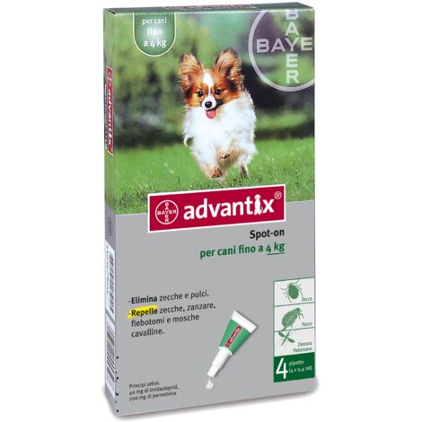 Vorteil für Hunde bis zu 4 kg Spot-On-Abstoßung gegen Bayer Mosquito Ticks Mücken - 6 Pipette