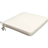 Quadratkissen in wasserdichtem und abnehmbarem Polyester 40 x 40 cm pro Stuhl - Beige
