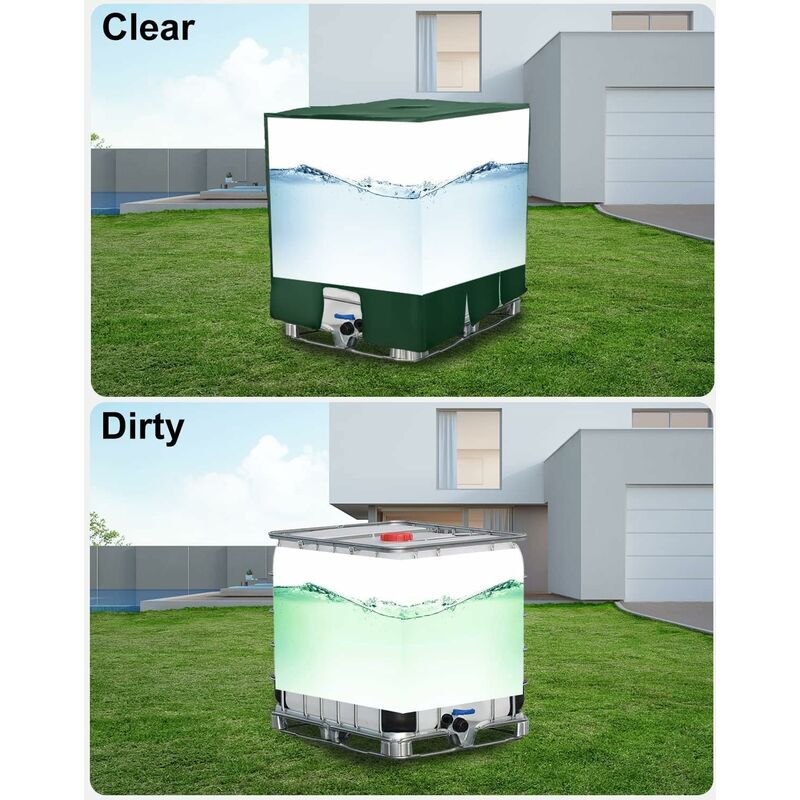IBC Container Cover Wassertank Abdeckung grün