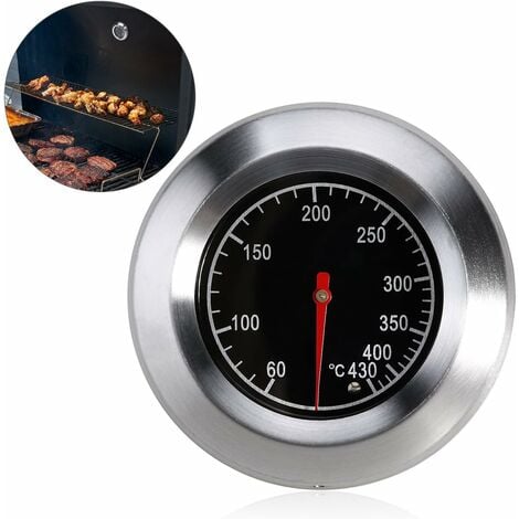 Backofenthermometer Bimetall-Thermometer aus Edelstahl Backofenthermometer
