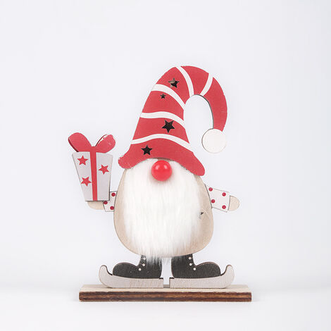 Zwerg-Holzornamente, – rote Andere Zwergpuppen-Ornamente, Mütze Weihnachts-Thanksgiving-LED-Zwerglichter, Weihnachts-Herbst-Thanksgiving-Ornamente, Weihnachtsdekorationen