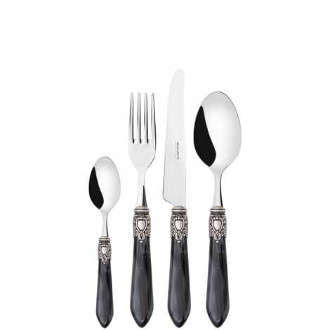 Ensemble de 24 pièces dans Box Gallery Gallery Native Pearl Oxford ghiera argento antico Bugatti