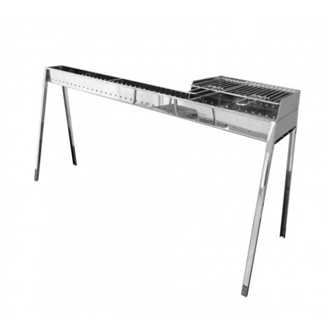 Grillspieß Edelstahl Milano 80 + 40 Grillschott-Kit