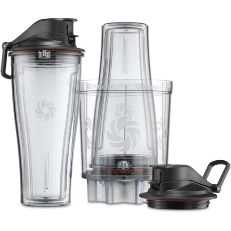 Vitamix Adapter mit 2 x 600ml To-Go-Bechern – Vitamix Power Blender Set (No Ascent)