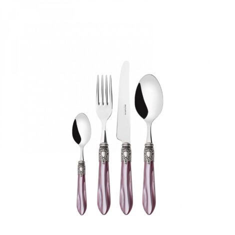 Kaste setzt 24 Stücke in der Box Galerie Oxford Antique Silver Duty Lilla nativePerla Bugatti