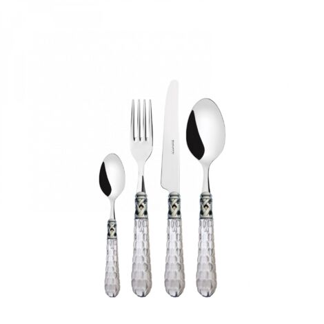 Set von 24 Teilen in der Box Galerie Böhmen verchromt Gold transparent transparent Bugatti