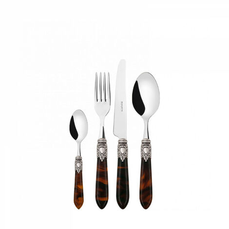 Set von 24 Teilen in Holzhülle Oxford antiker Silberring Transparent Turtle Bugatti