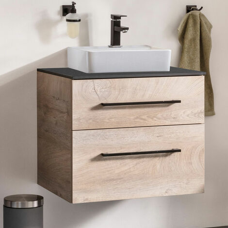 FACKELMANN Oxford Waschtischunterschrank 60cm - Nature Oak