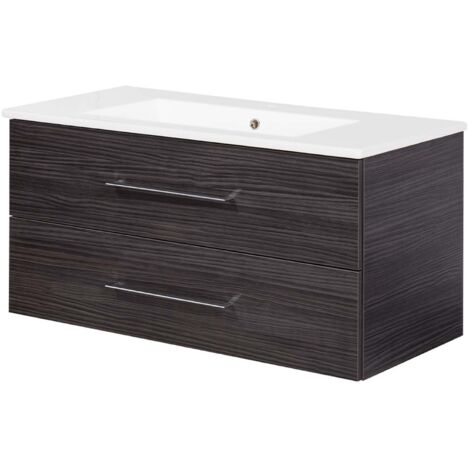 FACKELMANN B.perfekt Waschtischset 100cm - Dark Oak