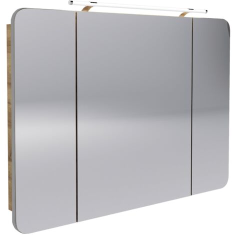 FACKELMANN Milano Spiegelschrank Ast Eiche - 110cm