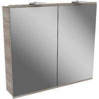 FACKELMANN Lima Spiegelschrank 80cm Korpusfarbe: Steinesche