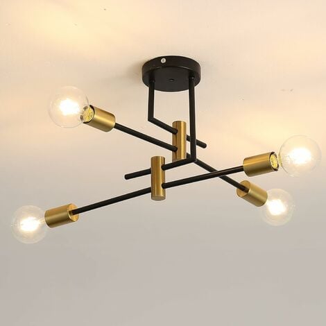BRILLIANT Lampe für Köpfe Dalma Kreuz Stiftsockellampen geeignet QT14, 4flg Deckenspot schwenkbar 33W, G9, (nicht schwarz/kupfer 4x enthalten)