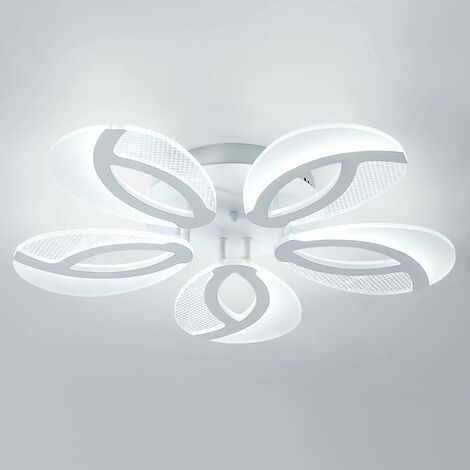 Näve LED Deckenleuchte mit Kristalleffekt Ø31 cm weiß superslim Wand- &  Deckenleuchten