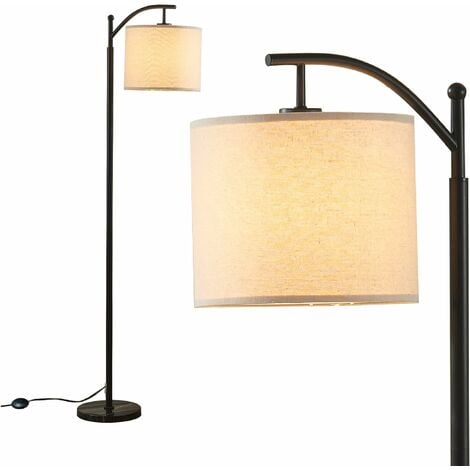 Stehlampe 3-Bein Wohnzimmerlampe Stehleuchte schwarz cm Beistelllampe, 1x gold Metall Kunststoff, 38x153 DxH E27