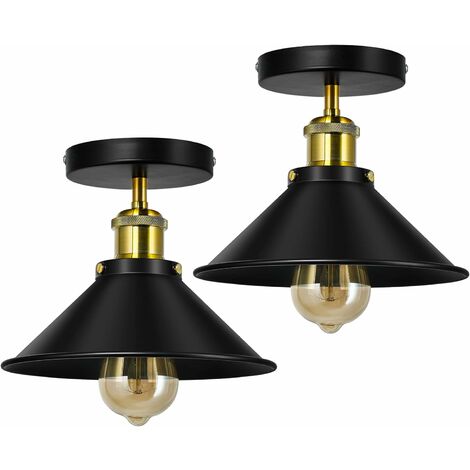 Brilliant Lampe Sandros Bambus/Metall schwarz 40 31cm D45, W schwarz 2x Deckenleuchte E14