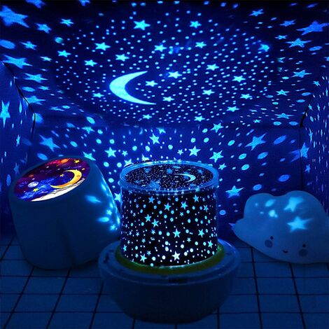 Baby-Projektor-Nachtlicht, Kinder-LED-Nachtlicht, Sternenhimmel-Projektorlampe, 360°-Drehung, 8 6 Schlafzimmer, für USB-Aufladung Projektionsfilme, Geschenke, Geburtstag Lieder, Baby, Kinder, (grün)