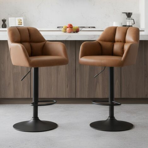 Industrieller Barhocker Mit Drehsitz – Höhenverstellbar 61-71 Cm, Rustikales Design
