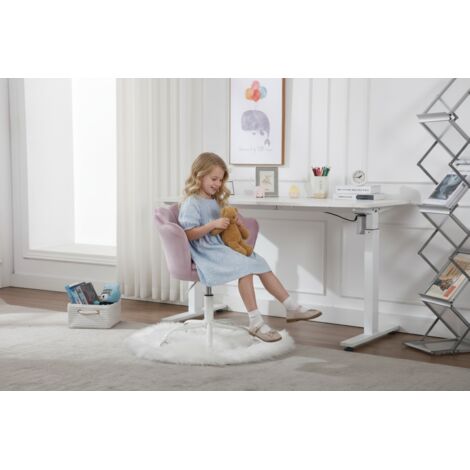 HOMYLIN VD Carnation Höhenverstellbarer Schreibtischstuhl – 2er Set In Blau & Lila, Ergonomisch Mit Netzrücken