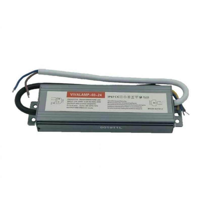 TRANSFORMATEUR LED 24V 60W Alimentation LED Driver LED 2.5A Transfo
