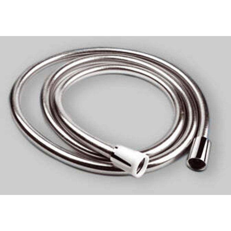 Flessibile Doccia In PVC - Lunghezza 200 Cm - Treccia Argentata - Raccordi 1/2" - Foto 5