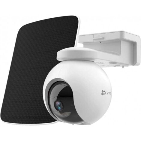 Ezviz – Caméra de sécurité IP 4G extérieure avec panneau solaire – Résolution 2304 x 1296 pixels – Vision nocturne couleur – Angle de vue 83°