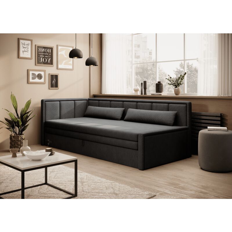 Bettlaken-Set Für Schlafsofas – 4-teilig, Full Size, 20,3 Cm Tiefe Tasche, Ultraweiche Mikrofaser, Schwarz