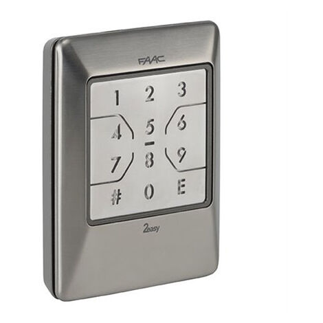 FAAC XKP W 433 Teclado Numérico Radio Inalámbrico 433 Mhz Acero Inoxidable 404037