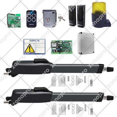 Kit GENIUS FAAC MISTRAL 300 MONSON 51700781 230V Automazione Cancello a Battente (1/3)