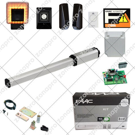 Motor hidráulico VDS PHV. Kit completo para automatización de puerta  batiente o abatible de 2 hojas.