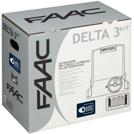 Faac – Kit de motorización para puerta corredera hasta 900 kg – Motor 230V con encoder y sistema de seguridad – Incluye accesorios completos (1/7)