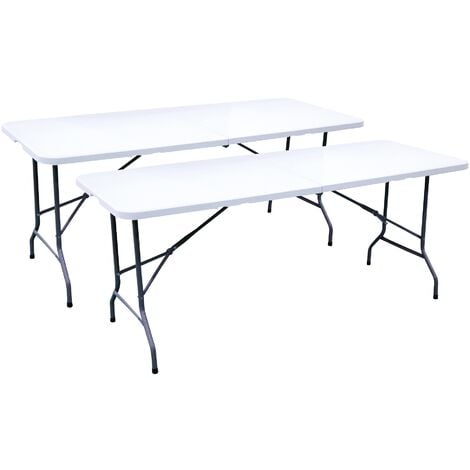Table pliante - 1 800 x 750 x 740 mm - Royal Catering - 150 kg - Intérieur/extérieur  - Whitehe