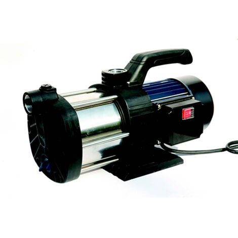 Spido – Pompe d’arrosage multicellulaire 1100 W – Débit 5,4 m³/h – Pression 4,5 bars – 4 turbines – Acier inoxydable – Pour arrosage jusqu’à 1000 m²