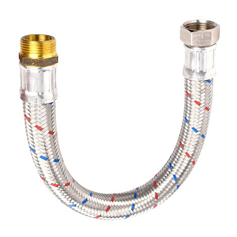 Spido – Flexible de liaison droit 50 cm – Filetage femelle 26/34 – Filetage mâle 26/34 – Raccord pour appareils sanitaires