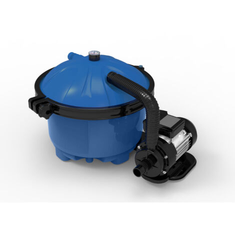 Spido – Groupe de filtration piscine – Débit 3,2 m³/h – Puissance 200 W – Finesse 3 microns – Cuve 25 litres pour bassin 12 m³
