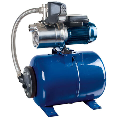 Spido – Groupe de surpression 800 W – Réservoir 24 L – Débit 3,3 m³/h – Pression 4,6 bars – Corps inox pour WC et irrigation - GC 800 I