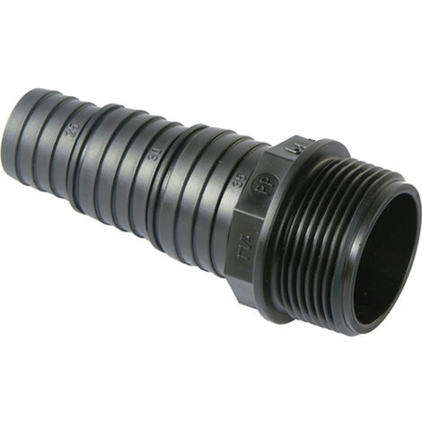 SPIDO - Raccord plastique droit à visser cannelé multi-étagé M 33/42