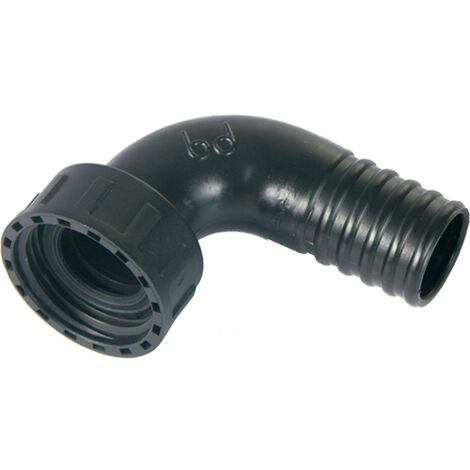 SPIDO - Raccord plastique coudé cannelé F 50/60 ⌀ 50